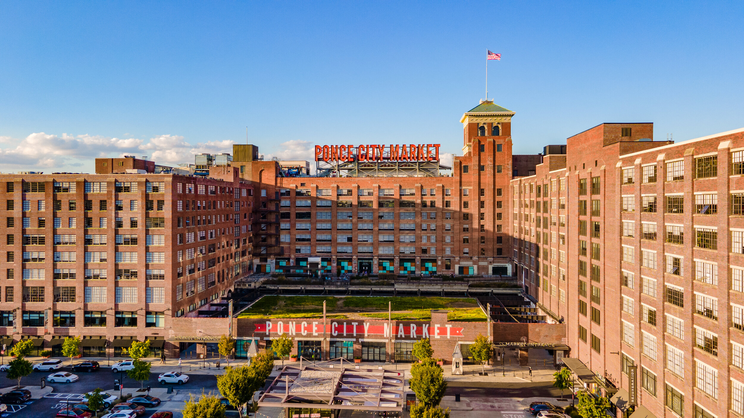 Sky360 aerial photograph of Ponce City Market in Atlanta