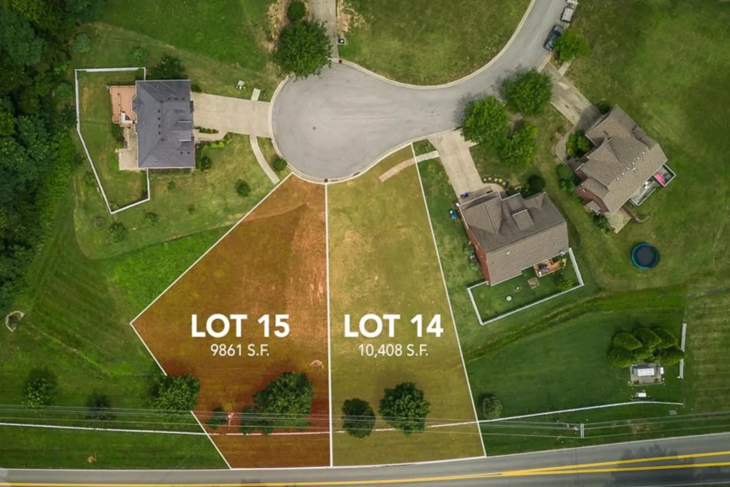 Make the lot layout clear — Land marketing / Parcel boundary visualization