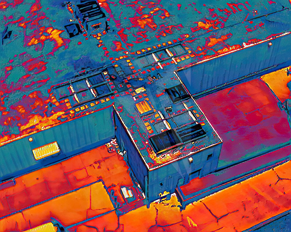 A detailed thermal image from the Sky360 collection